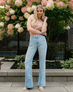 Jeans Lily coupe très évasée - BEGONIA - Yoga Jeans