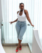 Jeans Rachel capri - BLUE AIR - Yoga Jeans