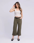 Jeans Lily à jambes larges - OPRAH KAKI - Yoga Jeans