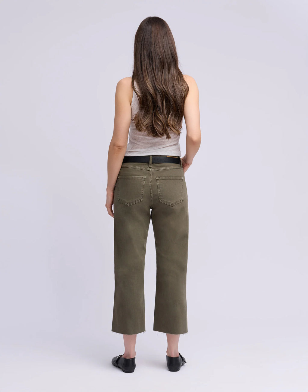Jeans Lily à jambes larges - OPRAH KAKI - Yoga Jeans