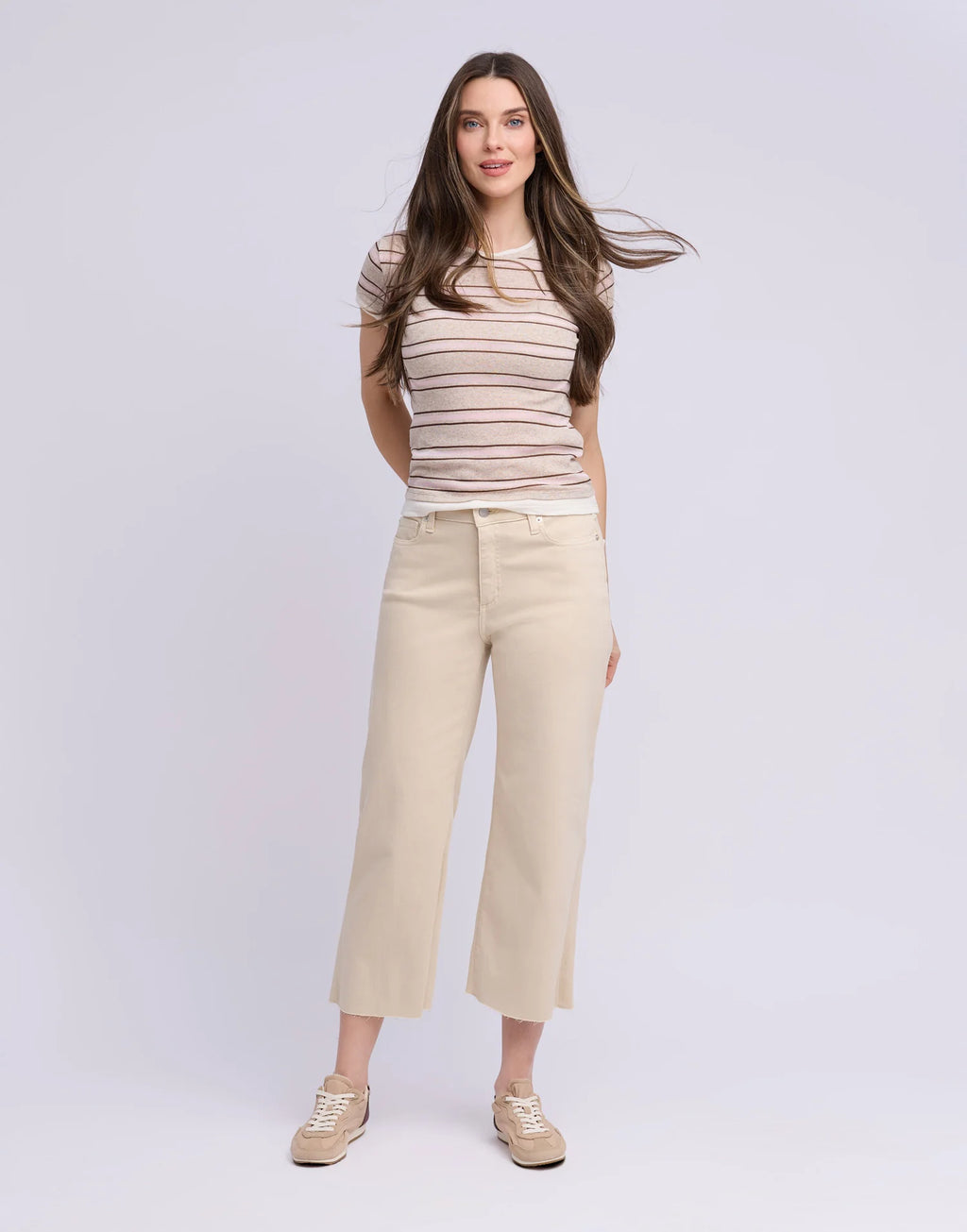 Jeans Lily à jambes larges - OPRAH -BEIGE - Yoga Jeans