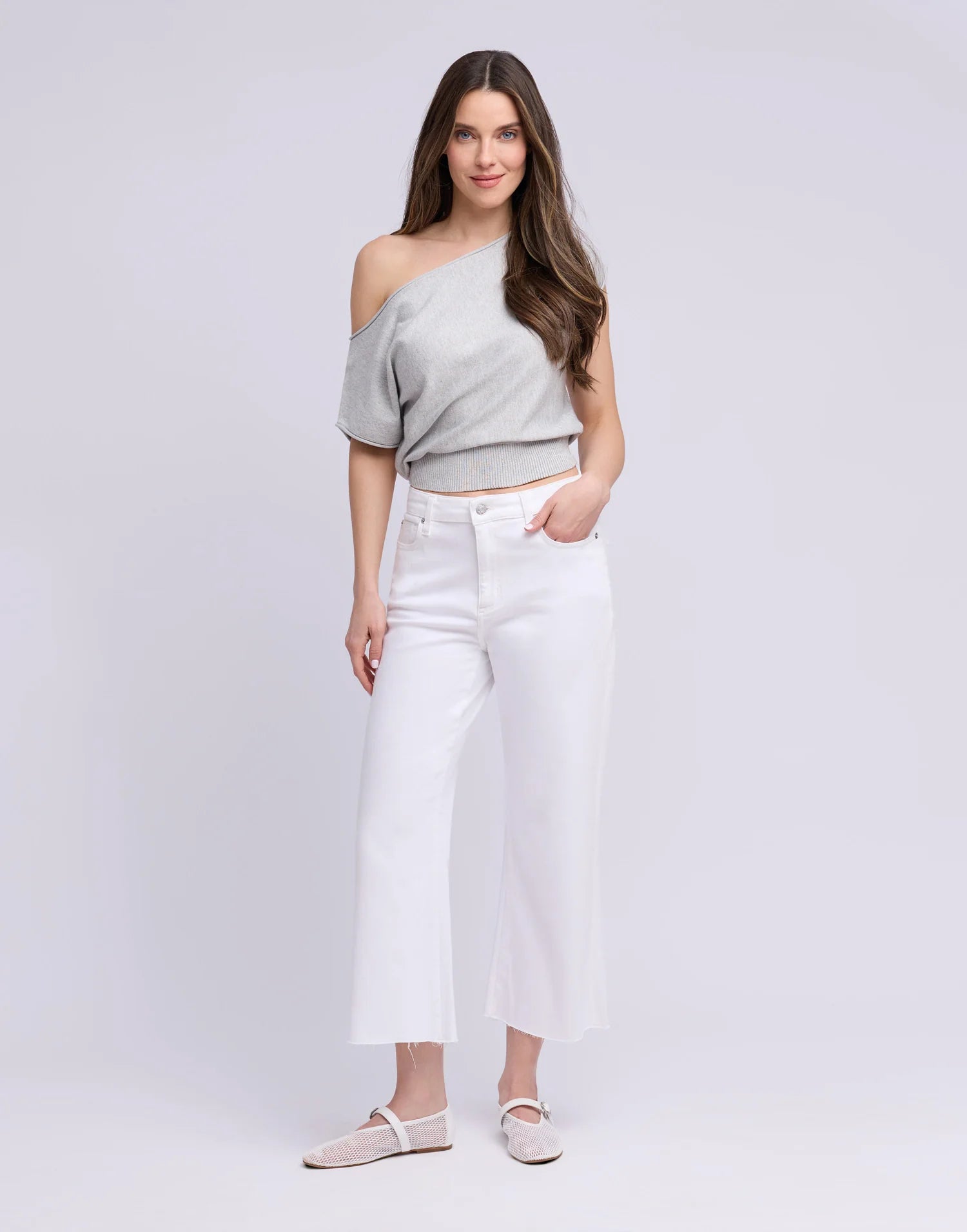 Jeans Lily à jambes larges - OPRAH BLANC - Yoga Jeans