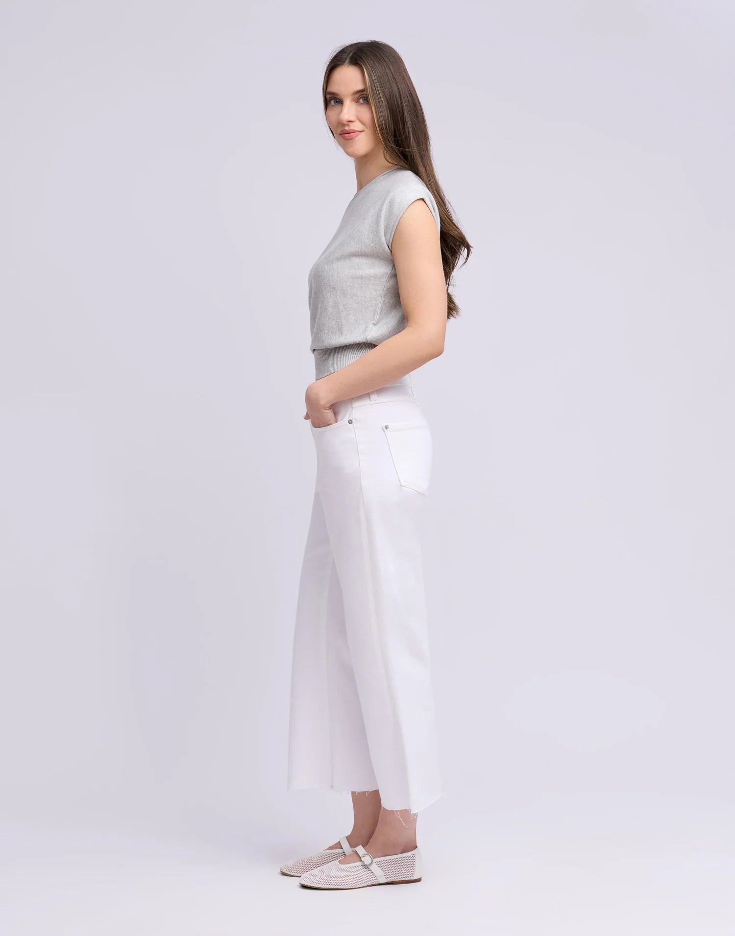 Jeans Lily à jambes larges - OPRAH BLANC - Yoga Jeans