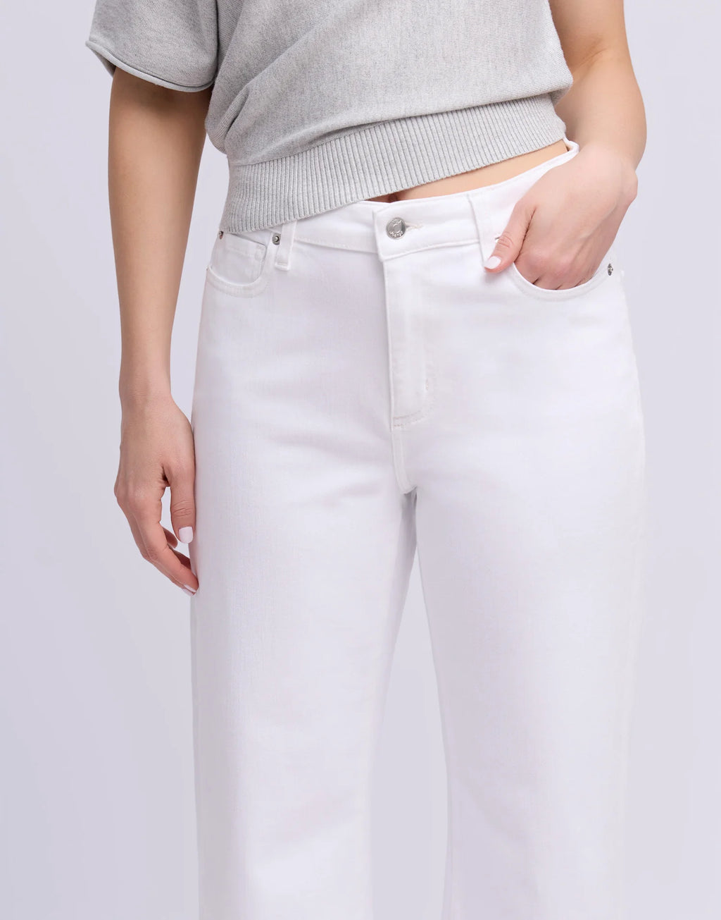 Jeans Lily à jambes larges - OPRAH BLANC - Yoga Jeans