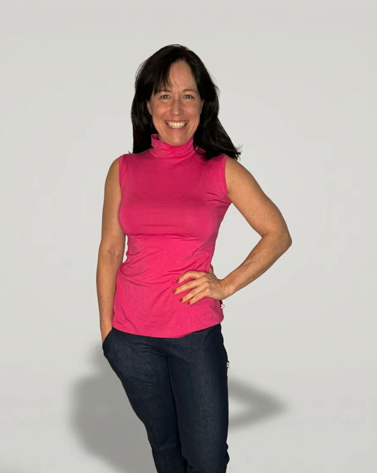 Camille - Ultra-soft bamboo short-sleeved sweater