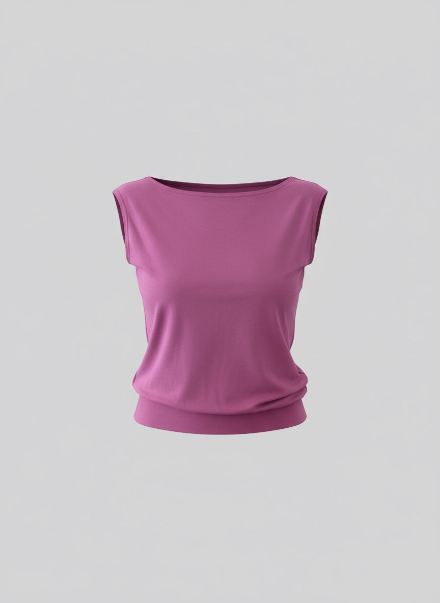 Fred - Chandail à manches très courtes et encolure ronde