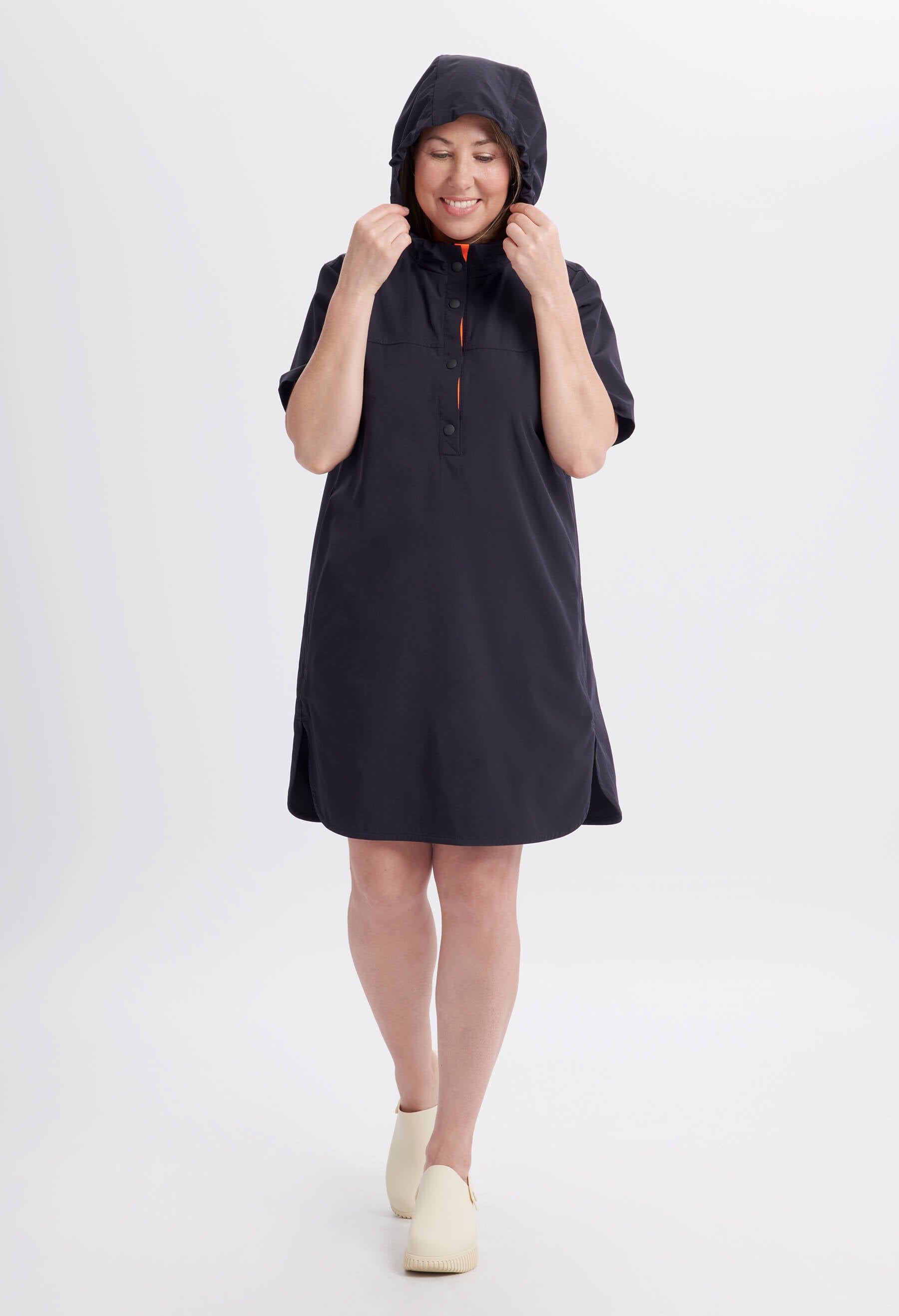 Alvin - Adjustable Short-Sleeve Dress - Black