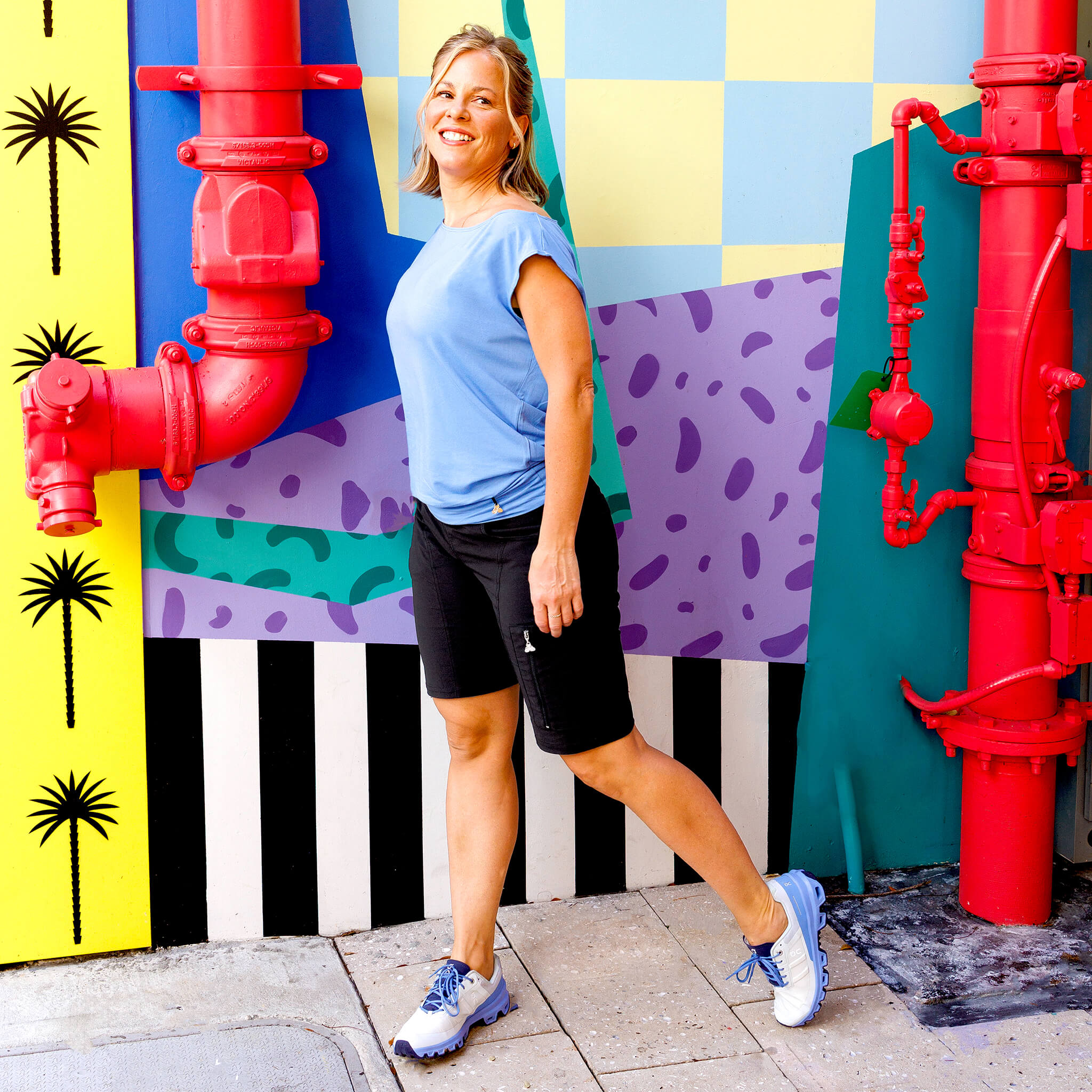 Marie-Belle - Short multisport à taille haute noir