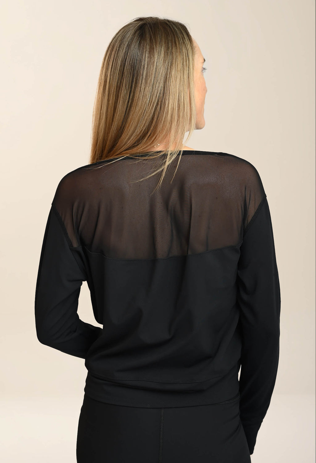 Alizé - Long-sleeved sweater with sheer back