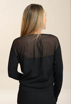 Alizé - Long-sleeved sweater with sheer back