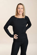 Alizé - Long-sleeved sweater with sheer back