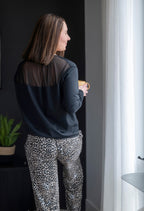 Alizé - Long-sleeved sweater with sheer back