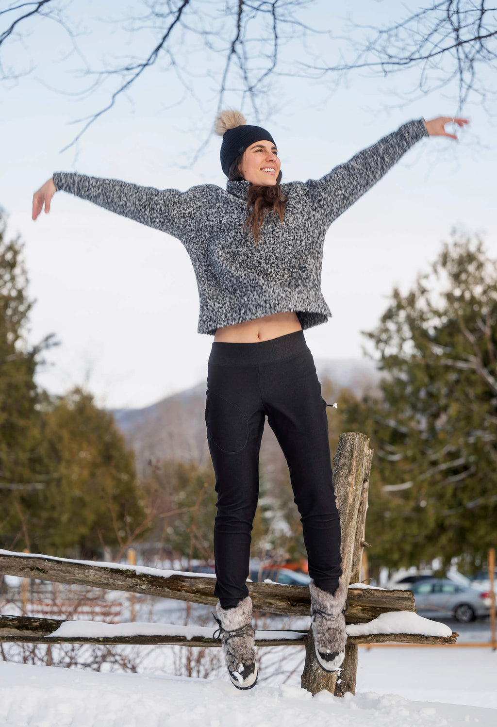 Charlie - Chandail bouclé à manches longues avec fermeture éclair