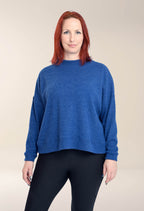 Danie - Chandail ample à manches longues et col montant