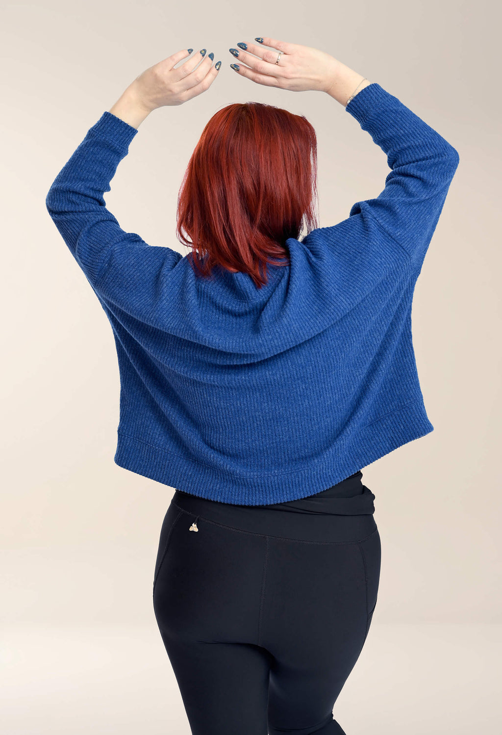 Danie - Chandail ample à manches longues et col montant