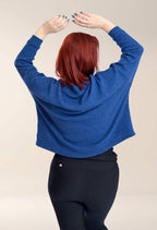 Danie - Chandail ample à manches longues et col montant