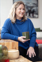 Danie - Chandail ample à manches longues et col montant