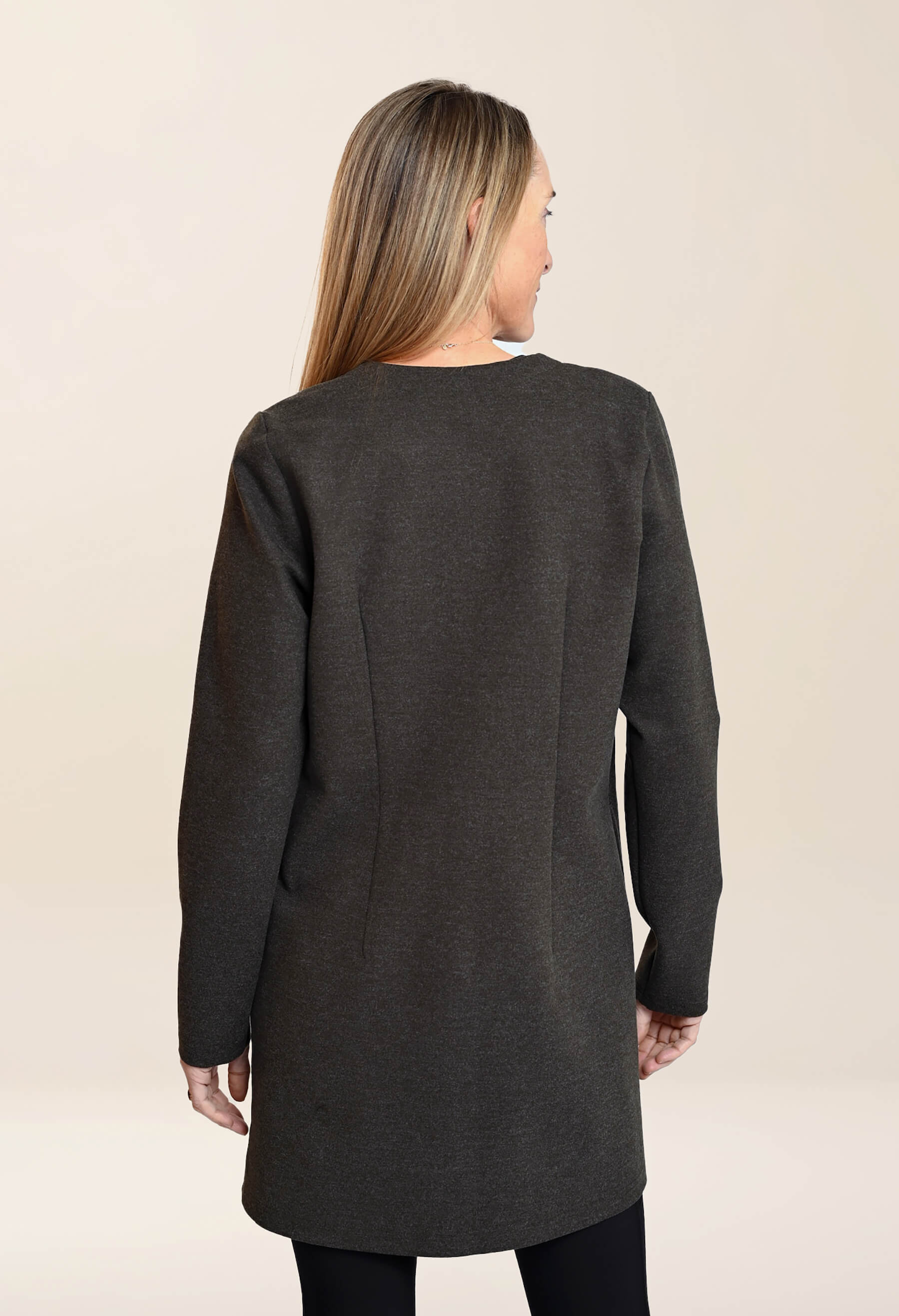 Juliana - Long, elegant jacket with side pockets