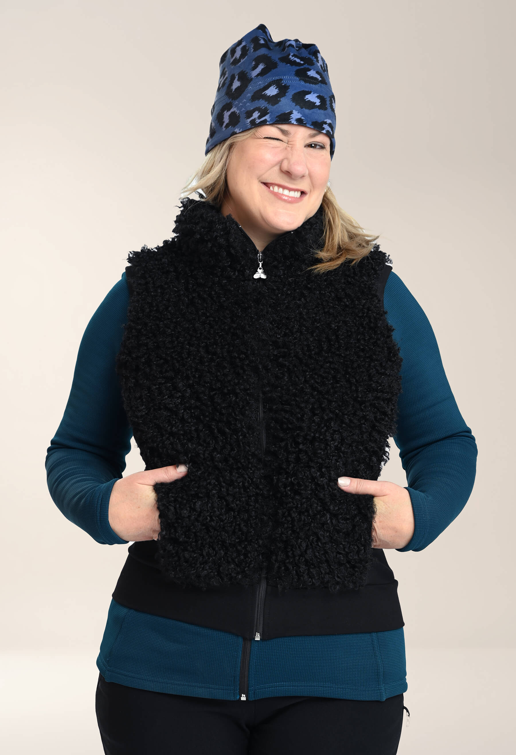 Lolia - Veste sans manches bi-matière