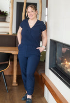 Maéva - Combinaison une-pièce à encolure cache-coeur