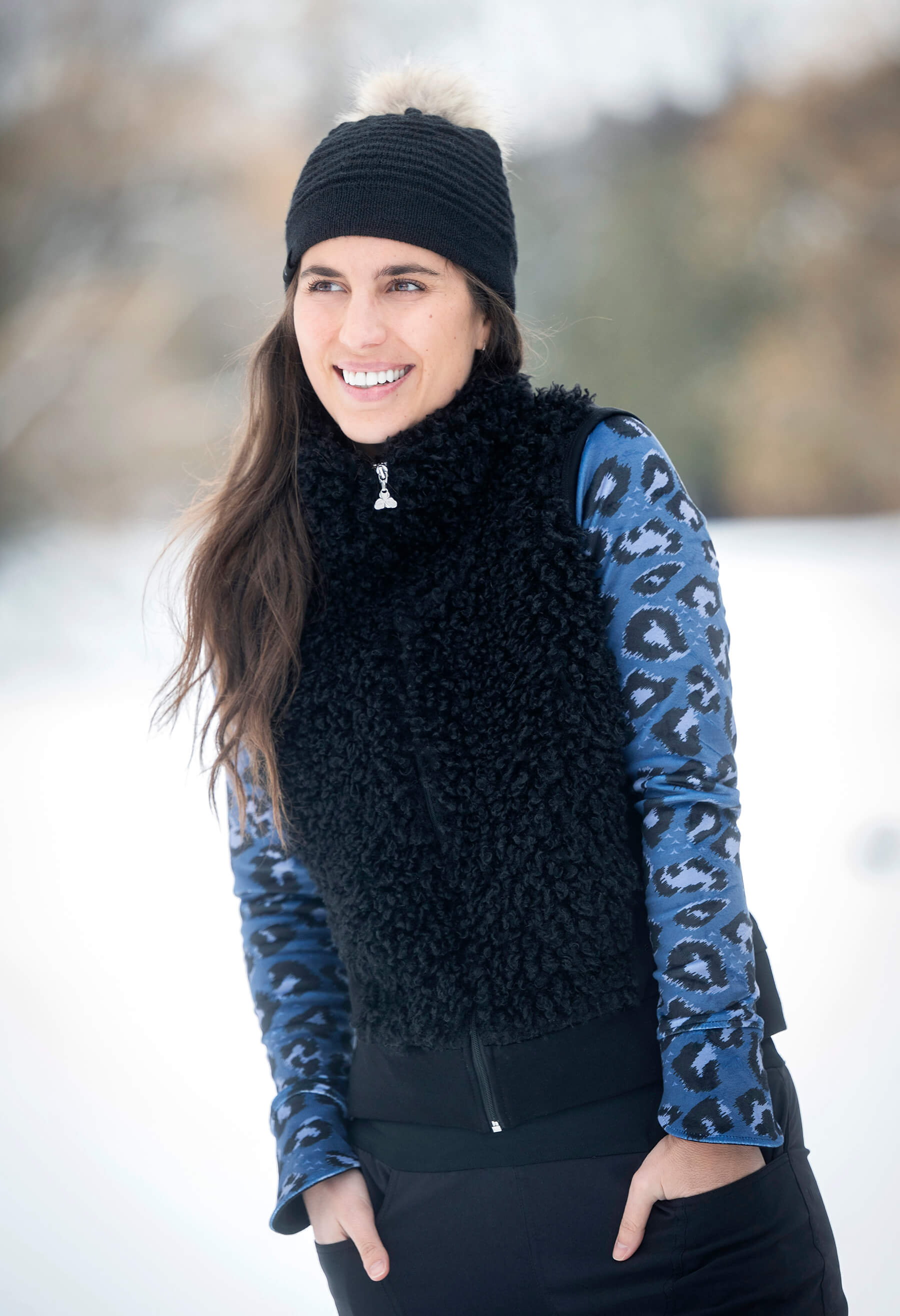 Maria - Jacket with feline pattern