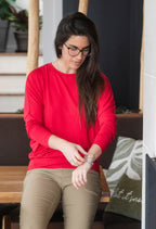 Rose-Marie - Chandail fluide et ample à manches dolman