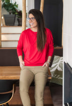 Rose-Marie - Chandail fluide et ample à manches dolman