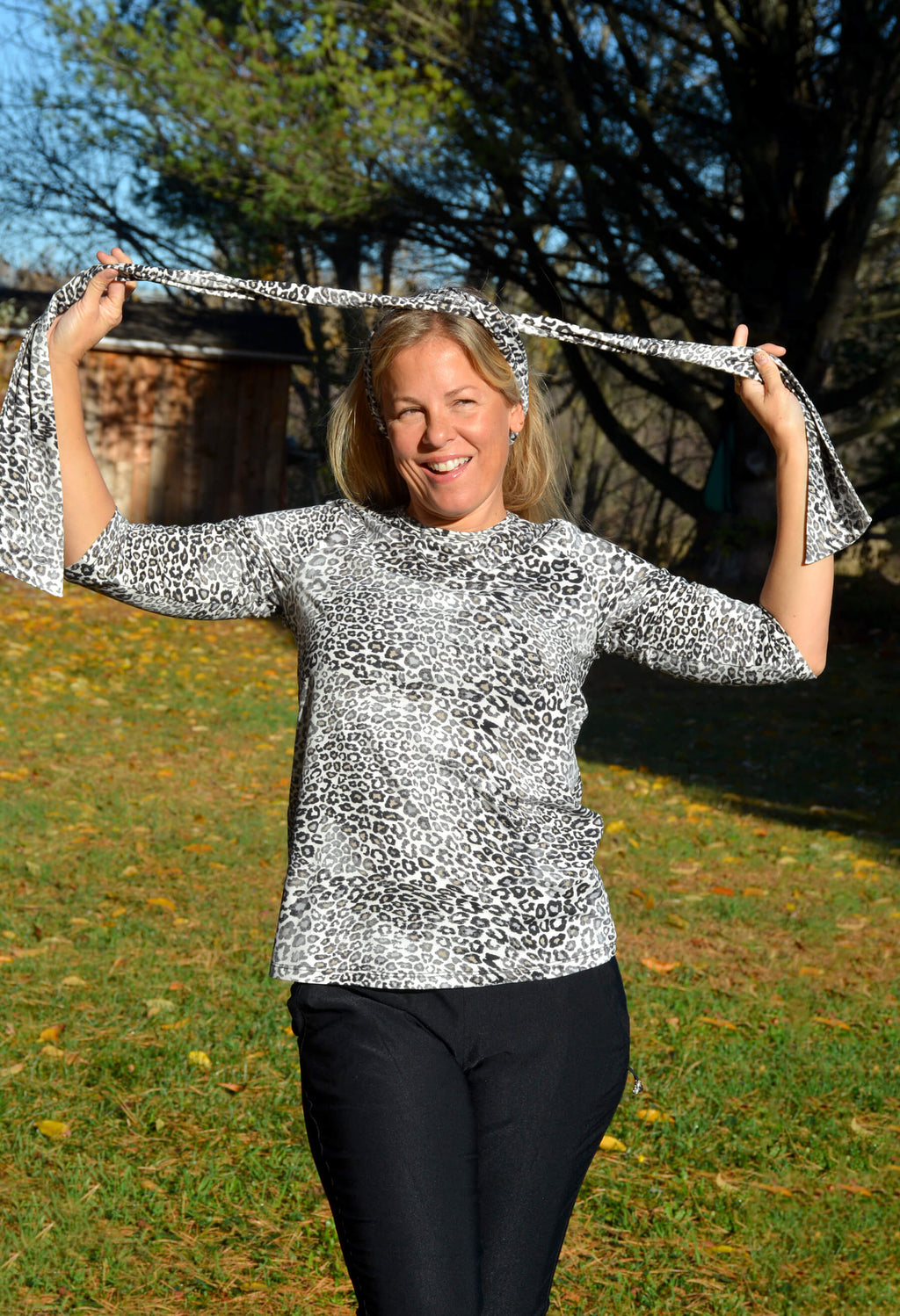 Christine - Patterned belt scarf