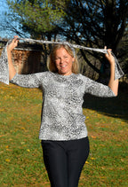 Christine - Patterned belt scarf