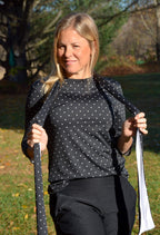 Christine - Patterned belt scarf