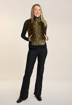 Lolia - Bi-material sleeveless jacket