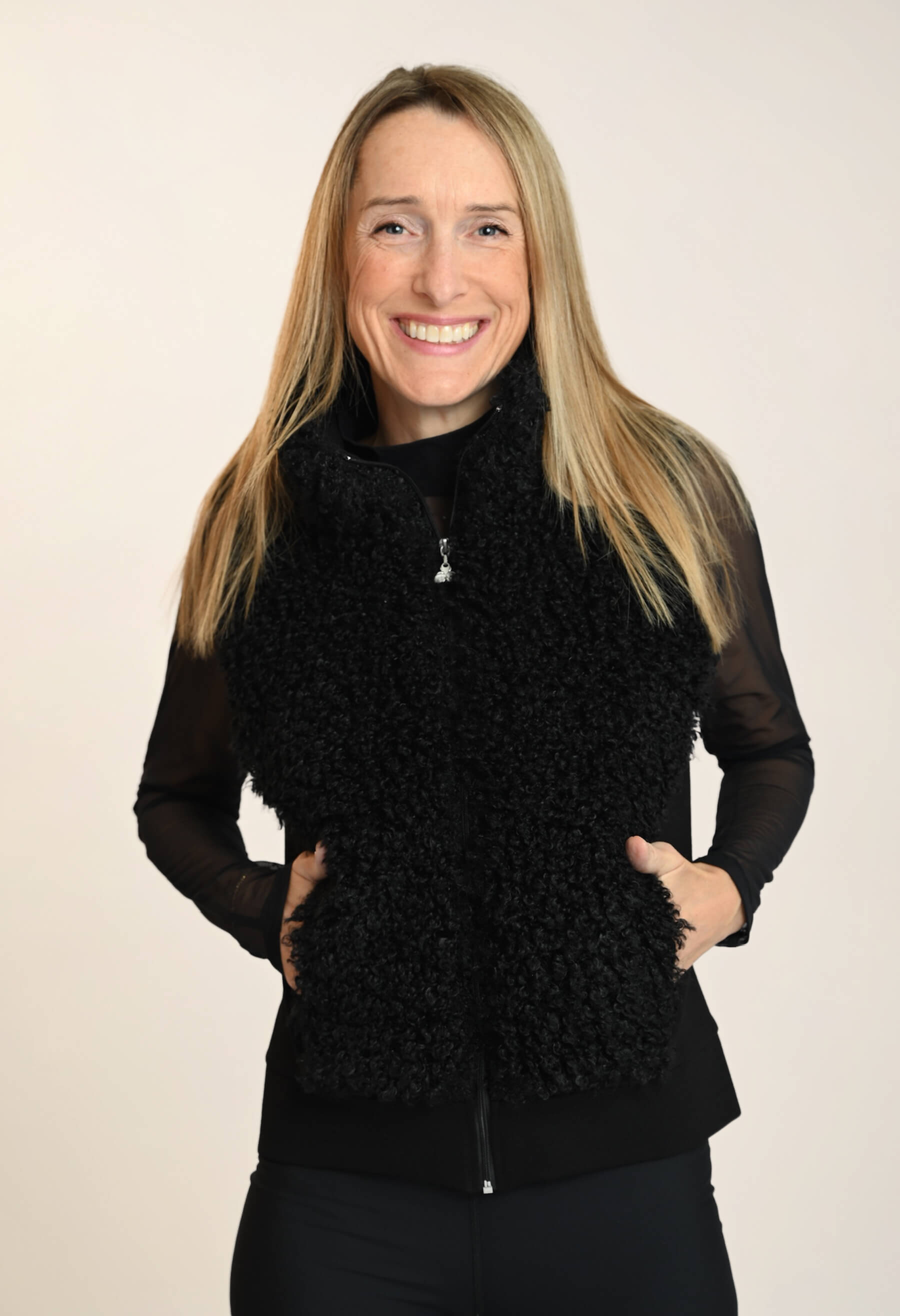 Lolia - Veste sans manches bi-matière