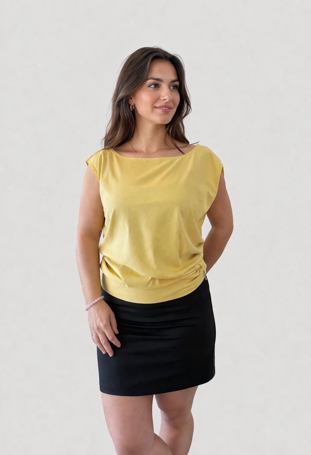 Fred - Chandail à manches très courtes et encolure ronde