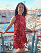 Lauria - Robe sans manche avec col haut et élastique à la taille