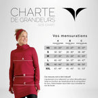 KSL Chandail Cape à capuche transformable en bambou - Noir et Marine