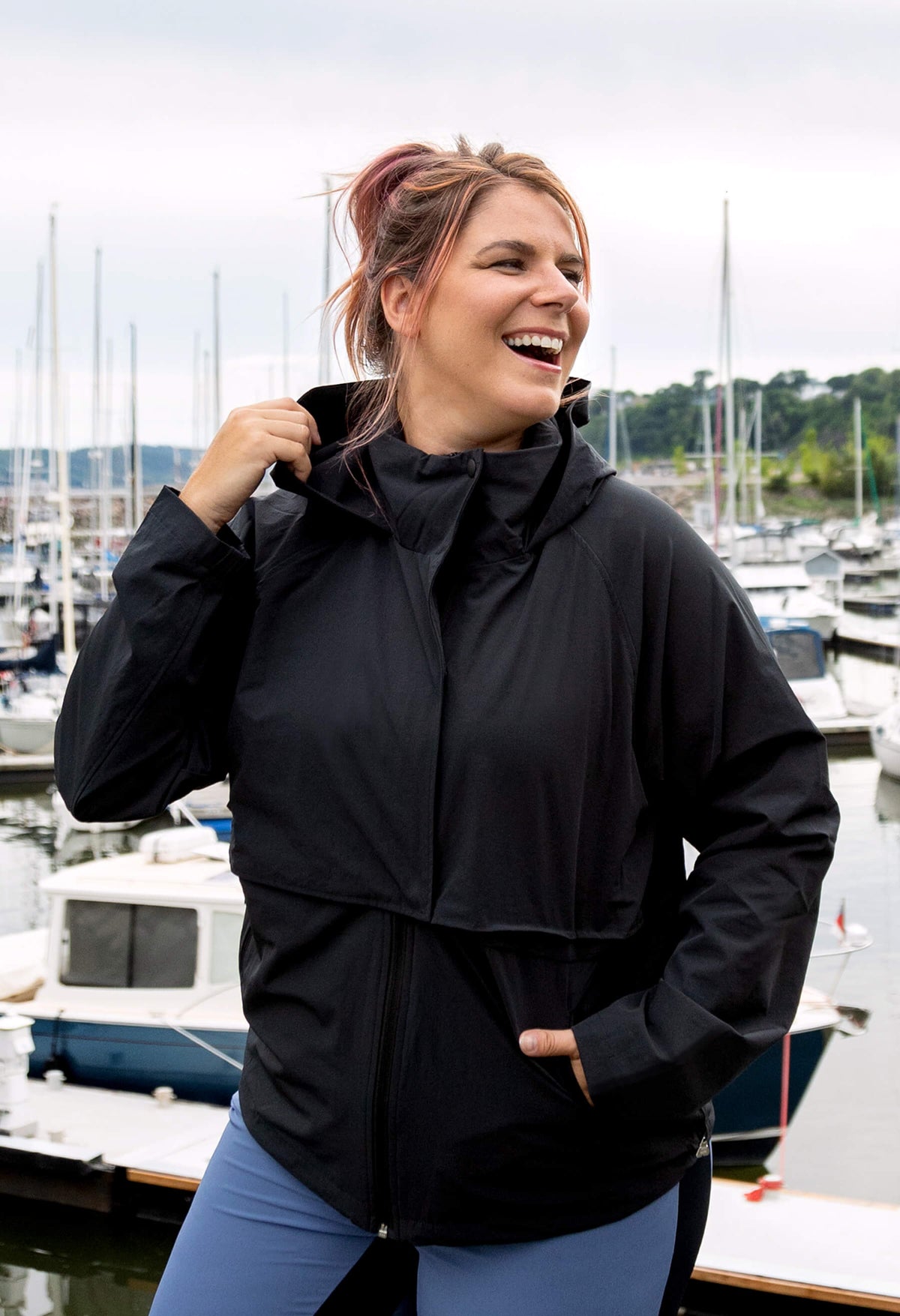 KSL Manteau Noir / XS Belinda - Manteau avec capuchon