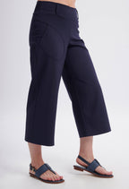 KSL Pantalon Marine / XS Romy - Pantalon capri en ponte de roma