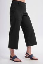KSL Pantalon Noir / XS Romy - Pantalon capri en ponte de roma