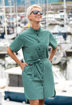 KSL Robe Sauge / XS Olie - Robe chemise avec ceinture