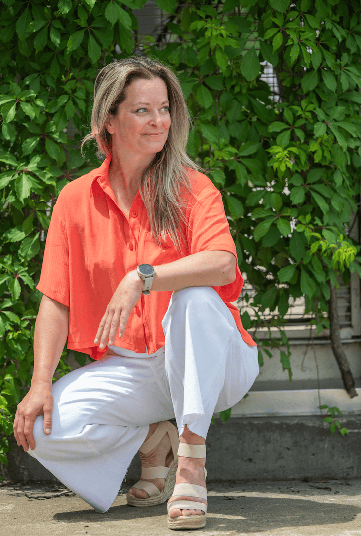 KSL2 Chandail Rose - Chemise voilée