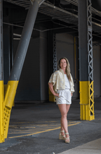 KSL2 Chandail Roselyne - Blouse fleurie translucide