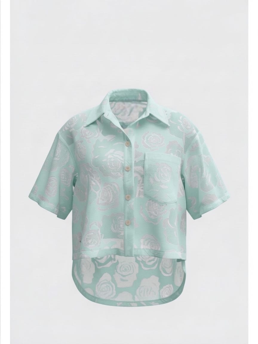 KSL2 Chandail Roselyne - Blouse fleurie translucide