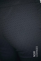 KSL2 Pantalon Noir - Losanges / XS Sasha - Pantalon texturé
