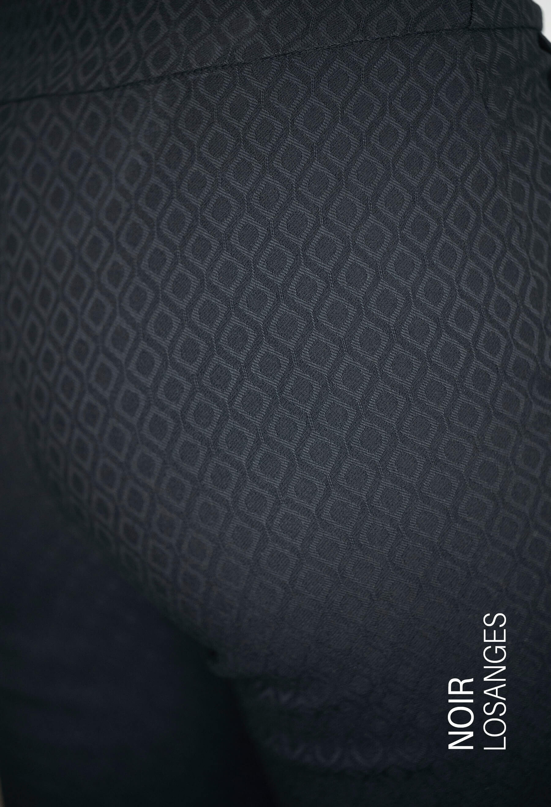 KSL2 Pantalon Noir - Losanges / XS Sasha - Pantalon texturé