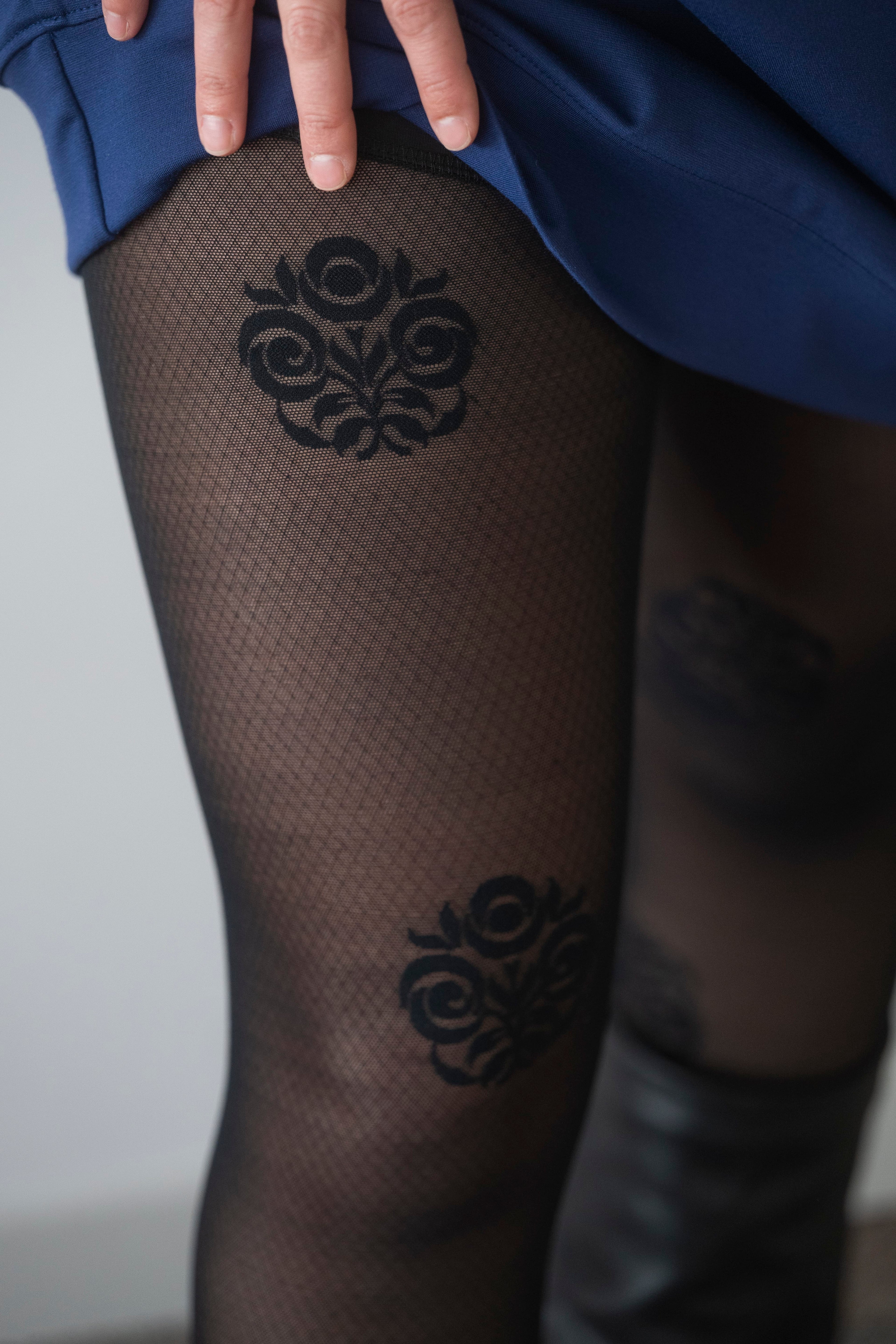 KSL2 Pantalon Noir / S Madonna - Legging avec dentelle