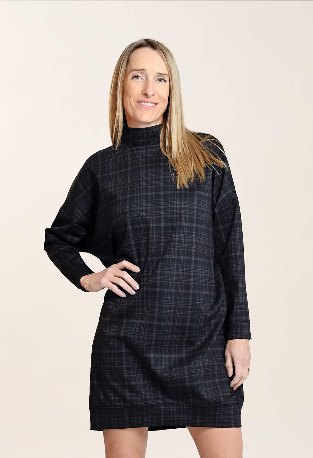 KSL2 Robe Gris - Carreau / XS Danielle - Robe ballon