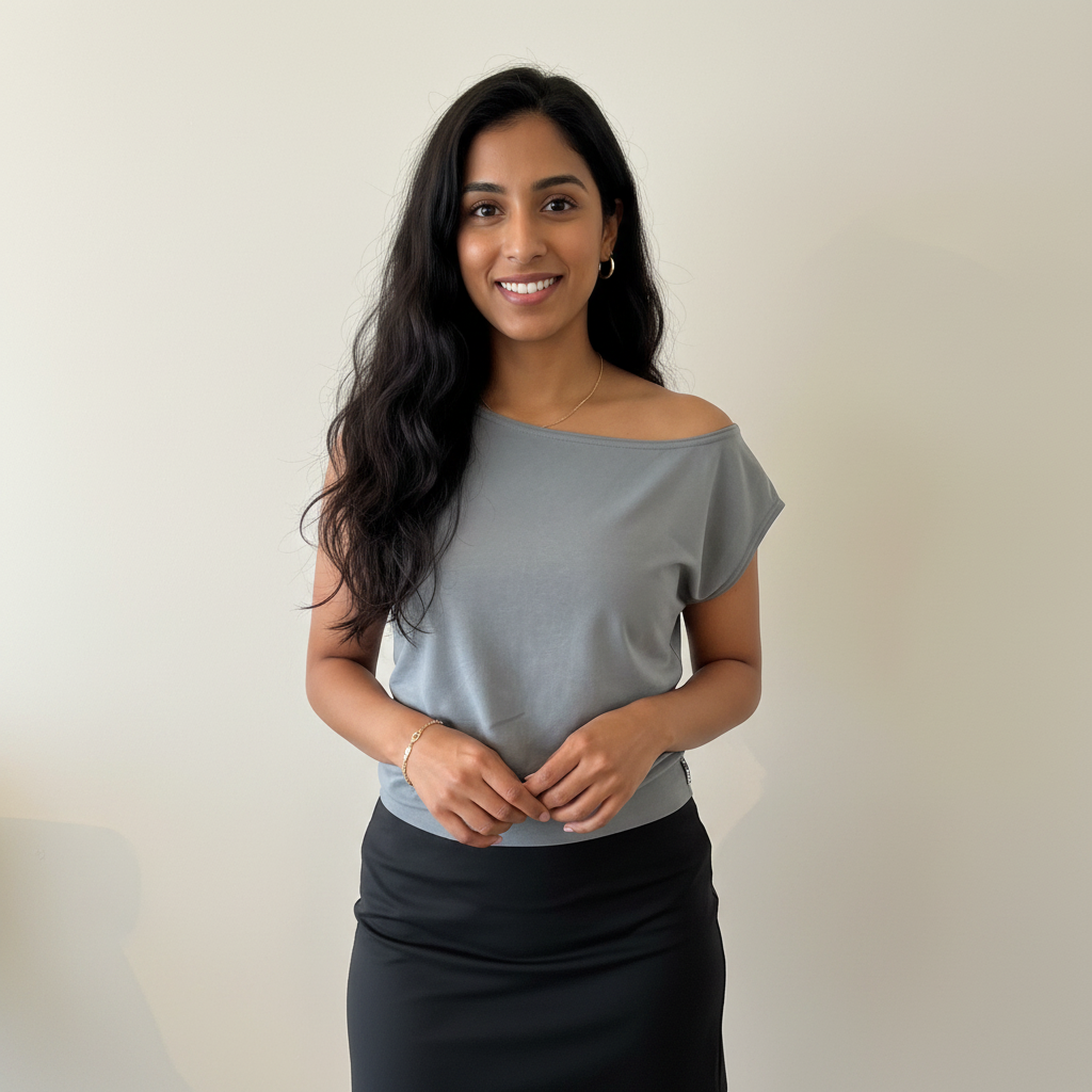 Fred - Chandail à manches très courtes et encolure ronde